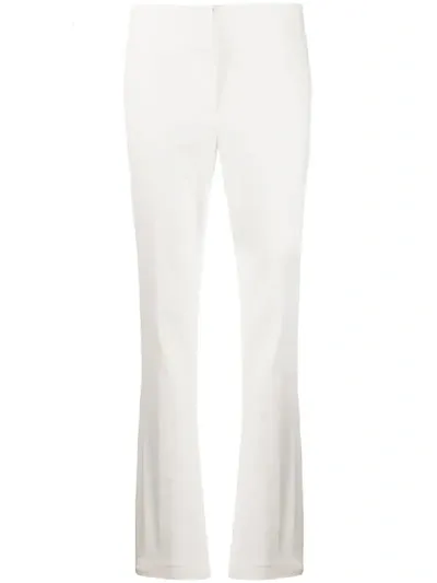 L'autre Chose Slim-fit Trousers In White