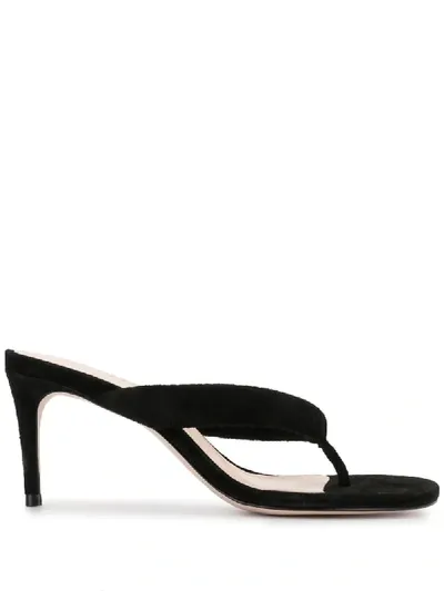 Schutz Open Toe 65mm Heeled Sandals In Black