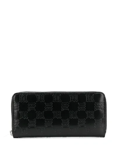 Misbhv Logo Embossed Wallet In Black