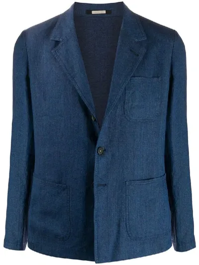 Massimo Alba Boxy Fit Blazer In Blue