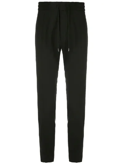 Hugo Slim-fit Elasticated Trousers In Black