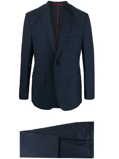 Hugo Tailored Two Piece Suit In Blue