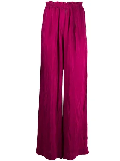 Forte Forte Loose-fit Trousers In Purple