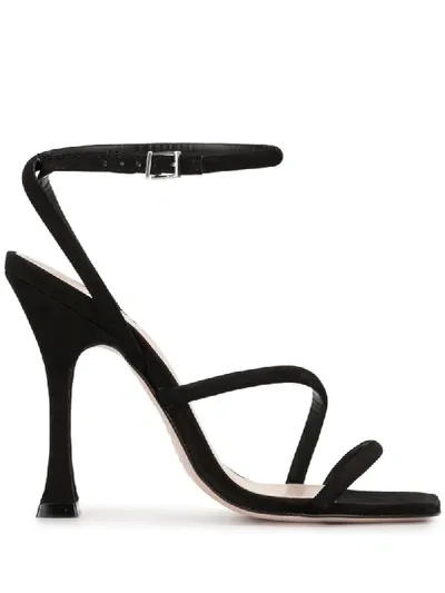 Schutz Strappy 110mm Heeled Sandals In Black