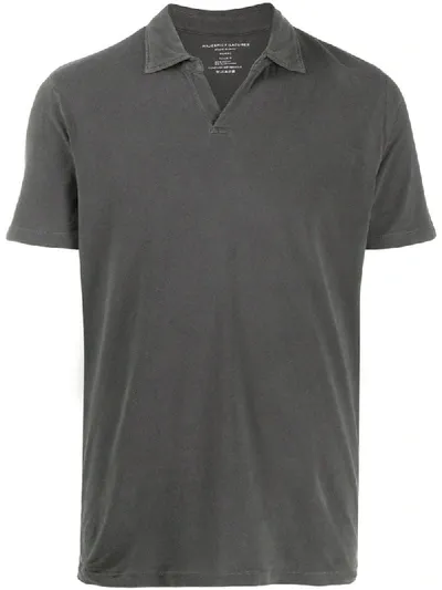 Majestic V-neck Polo Shirt In Green