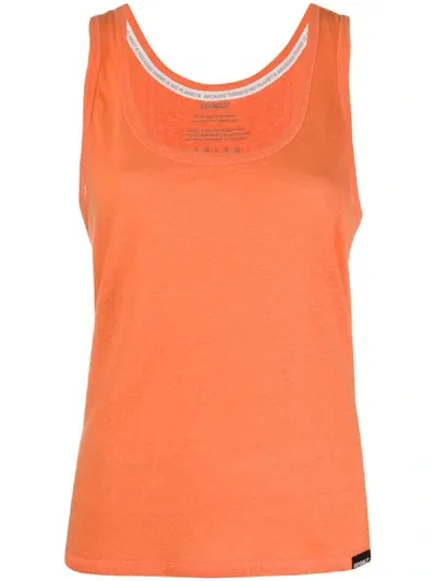 Ecoalf Cropped Tank Top In Orange