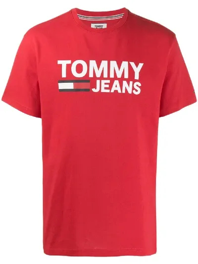 Tommy Hilfiger Logo T-shirt In Red