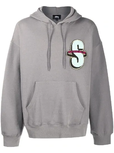 Stussy S Logo Hoodie In Grey