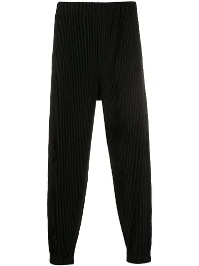 Issey Miyake Plisse Trousers In Black