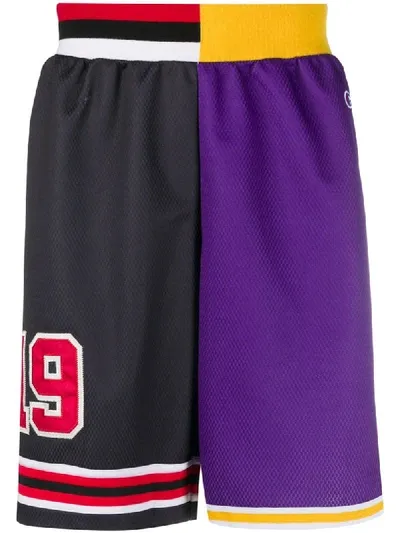 Champion Patchwork Basketball Shorts In Black