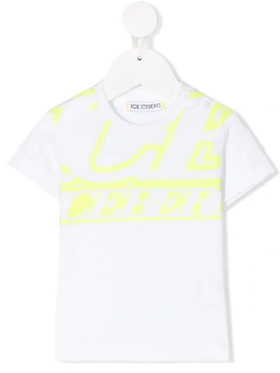 Iceberg Babies' Logo Print T-shirt In White