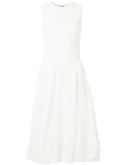 Brock Collection Gestuftes Kleid In White