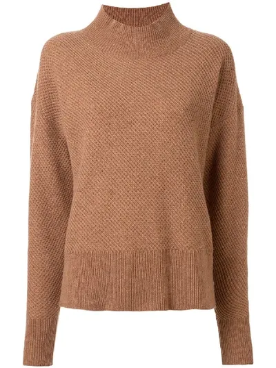 Rebecca Vallance Toddy Mock-neck Jumper In Brown