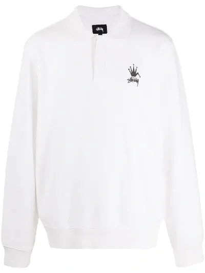 Stussy Polo Fleece In White