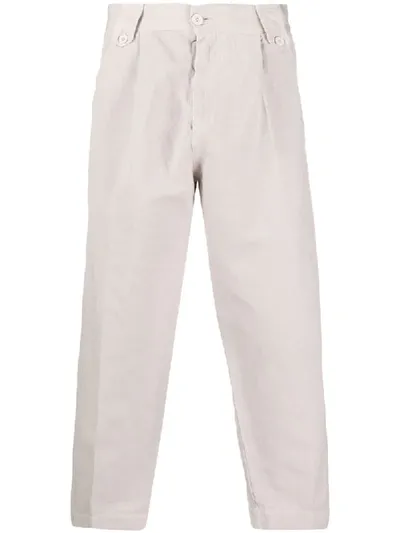 Costumein High-waisted Cropped Trousers In Pink