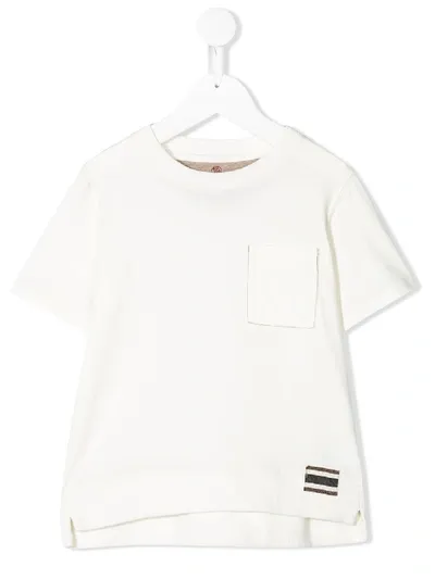 Brunello Cucinelli Kids' Chest Pocket T-shirt In White