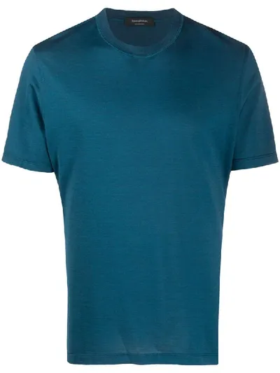 Ermenegildo Zegna Short-sleeve T-shirt In Blue