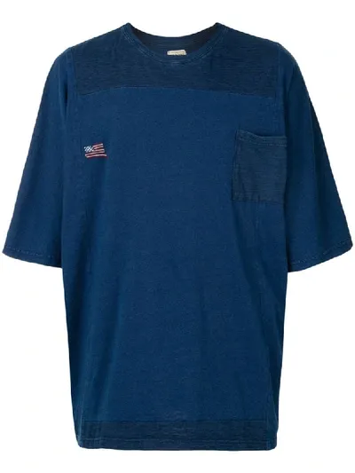 Kapital 'kountry Remake' Oversized-t-shirt In Blue