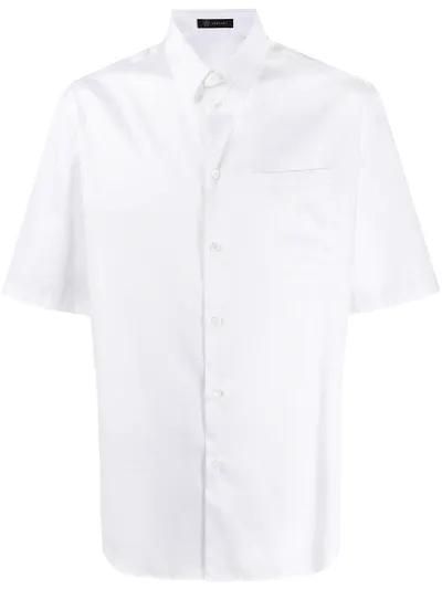 Versace Chest Pocket Shirt In White