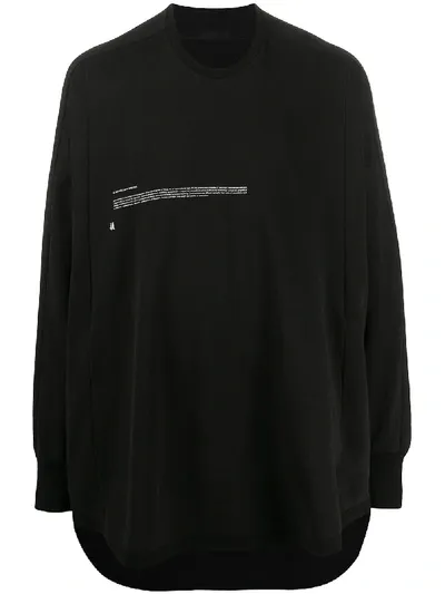 Julius Sweatshirt Mit Grafischem Print In Black