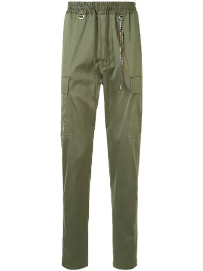 Mastermind Japan Tapered Skull Print Track Pants In Green