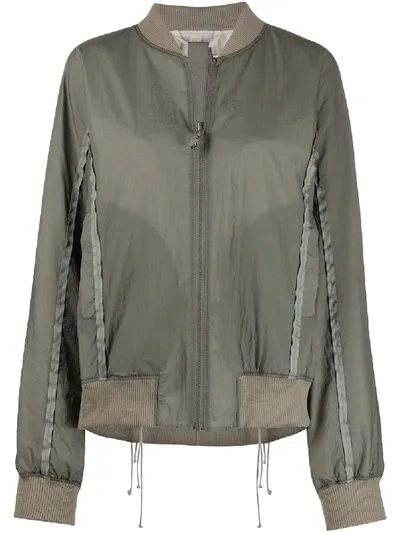 Hyein Seo Aviator Bomber Jacket In Grey