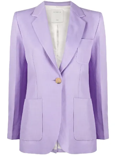 Sandro 'edie' Blazer In Purple