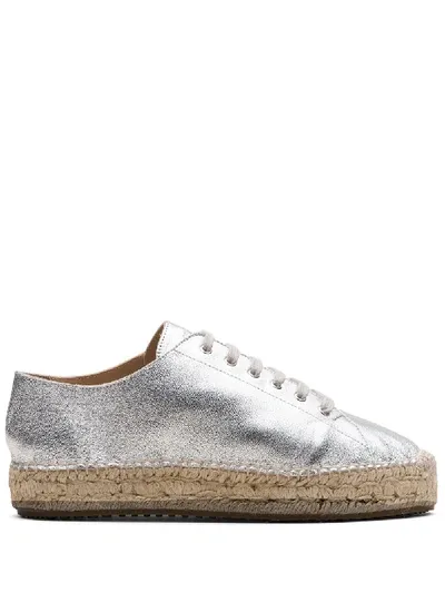 Car Shoe Metallic-effect Espadrilles