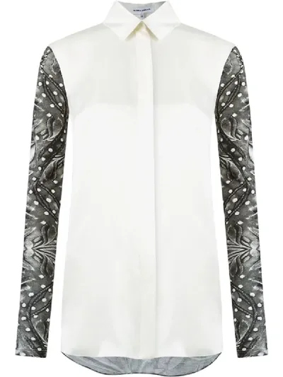 Gloria Coelho Panel Printed Shirt In White