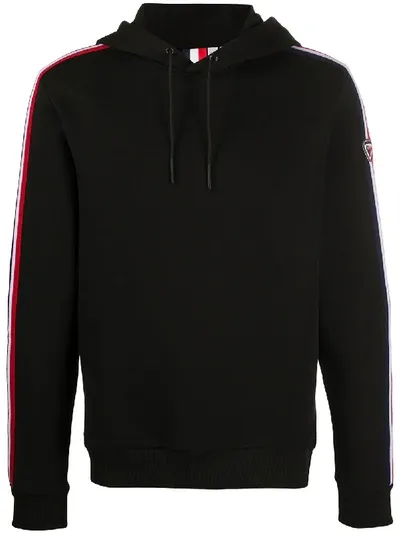 Rossignol Tri-stripe Long Sleeve Hoodie In Black