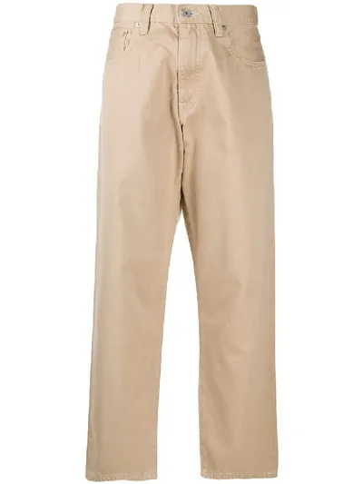 Ma'ry'ya Wide-leg Chinos In Neutrals