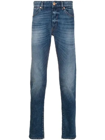 Pt01 Slim-fit Mid-rise Jeans In Blue