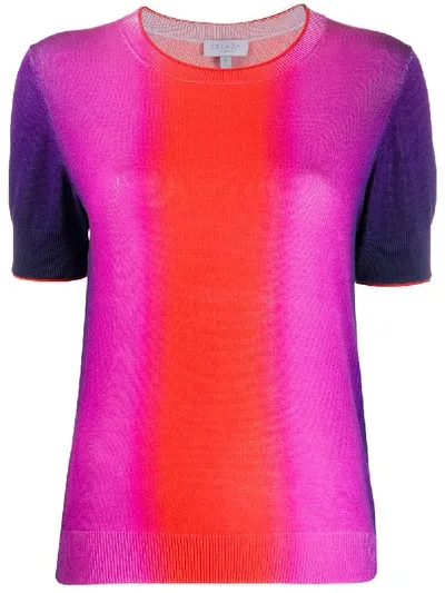 Escada Sport Knitted Ombre T-shirt In Pink