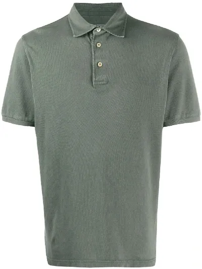 Fedeli Fade Effect Polo Shirt In Green