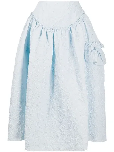 Simone Rocha Asymmetric Mid-length Skirt In Blue