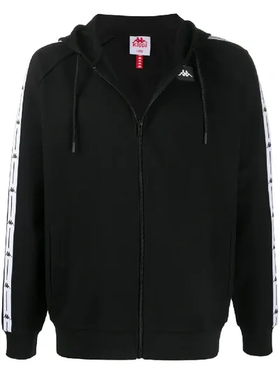 Kappa Authentic Jpn Cumin Hooded Jacket In Black