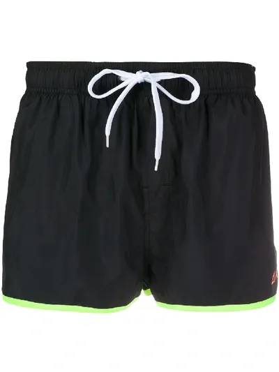 Sun 68 Logo-patch Swim Shorts In Blue