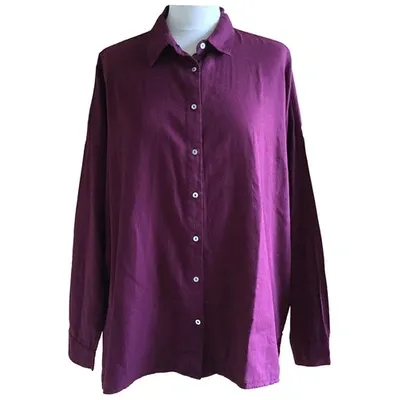 Pre-owned Ba&sh Shirt In Burgundy