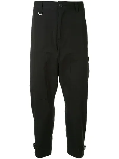 Sophnet Cropped Tapered Trousers In Black