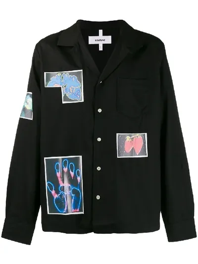 Soulland Photo Print Jacket In Black