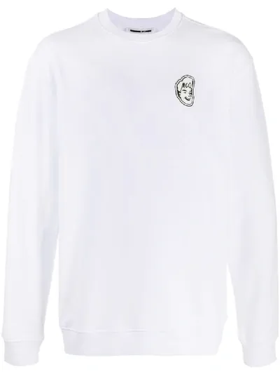 Mcq By Alexander Mcqueen Embroidered Logo Sweatshirt In White