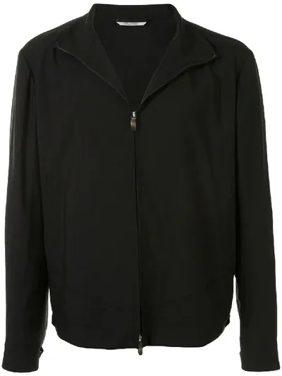 Colombo Stand-up Collar Lightweight Jacket In Black