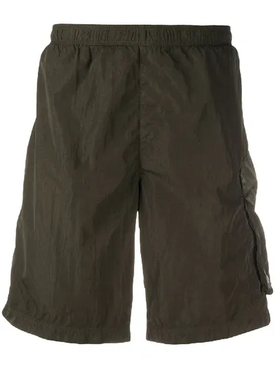 C.p. Company Cargo Pocket Swim Shorts In Green