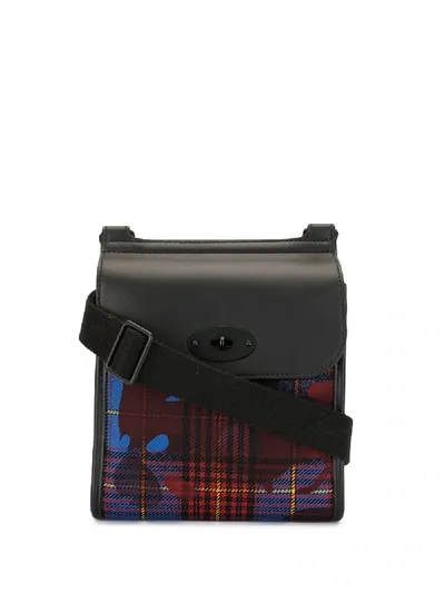 Mulberry Checked Flap Crossbody Bag In Multicolour