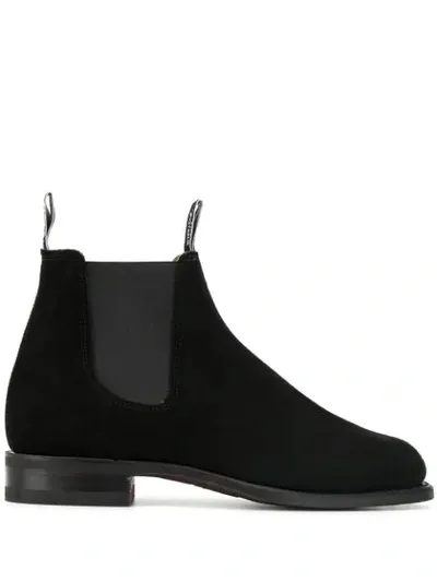 R.m.williams R.m. Williams Black Suede Comfort Craftsman Chelsea Boots