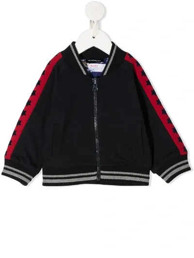 Monnalisa Babies' Logo-patch Bomber Jacket In Blue