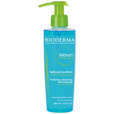 Bioderma Sebium Purifying Cleansing Foaming Gel Pump In N,a