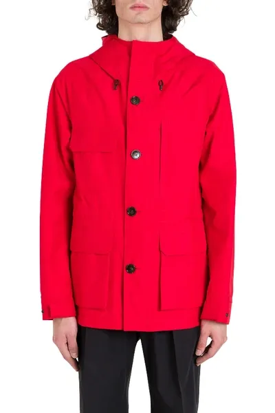 Woolrich Gtx Mountain Jacket In Red