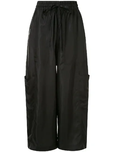 Lee Mathews Chiya Classic Cropped Trousers In Black