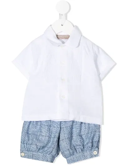 La Stupenderia Babies' Contrast-panel Shorties In White